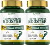 Testosterone Booster for Men, 2 Pack Premium Tribulus Terrestris Capsules Maximizes Muscle, Boost Vitality and Stamina Training, Zinc & Magnesium Level Booster - 120 Capsules 60 Day Supply