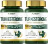 2 Pack Turkesterone Supplement 1000mg, Muscle Building and Mood Boost, Male Strength Enhancer and Immune Booster - 120 Vegan Capsules