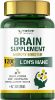 Brain Booster, 60 Caps Lion's Mane Supplement for Boosting Energy and Memory, Brain Pills for Nootropic Power & Focus & Clarity Support, Vegan Friendly