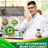 Brain Booster, 60 Caps Lion's Mane Supplement for Boosting Energy and Memory, Brain Pills for Nootropic Power & Focus & Clarity Support, Vegan Friendly