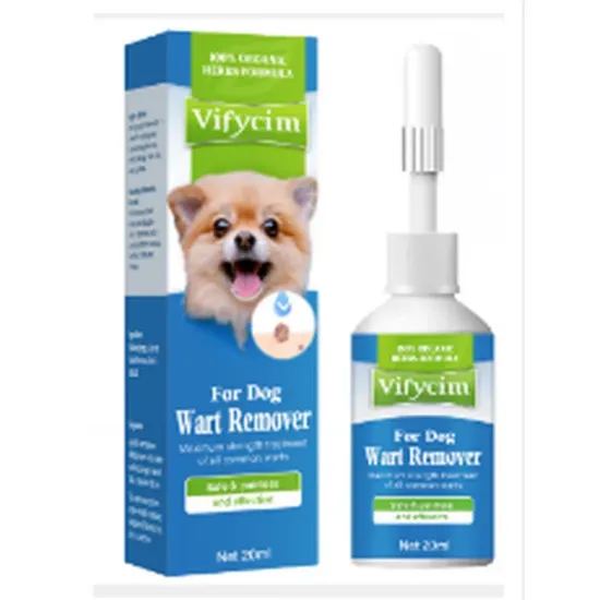 Pet Wart Remover Effective Quick Absorb Non-Irritating Mild to Skin Easily Apply Deeply Penetration Soften Keratin Dog Wart Removal Treatment Essence for Puppy,20ml