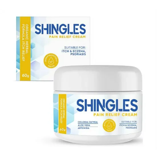 Natural Shingles Treatment and Relief Cream,with Manuka Honey - Shingle Nerve Pain Ointment - Natural Moisturizer for Face and Body - Stops Shingle Breakouts, Burning, Scar and Itchy Dry Skin
