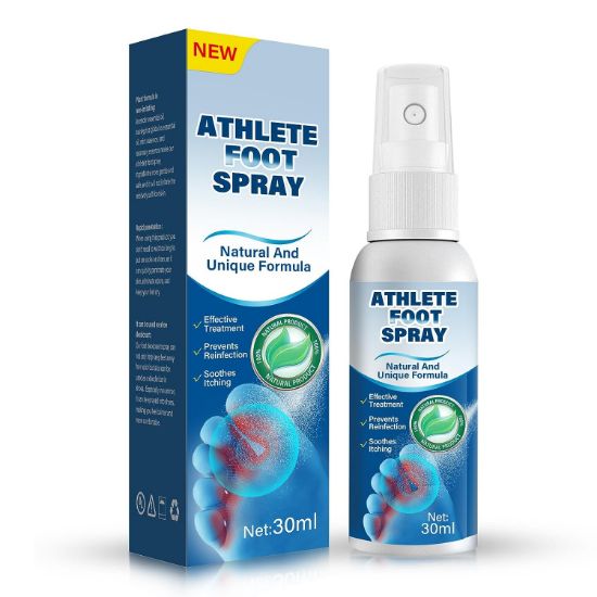 Athletes Foot Treatment, Professional Athletes Foot Spray, Effectively Relieve Foot Odor, Itchy Feet, Sweating, Peeling, Blisters