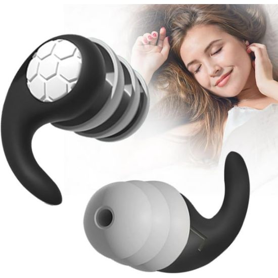 Picture of Ear Plugs for Sleeping Noise Cancelling, Soft Silicone Reusable Earplugs for Noise Reduction Earplug Sound Blocking for Sleep Snoring Study Concerts