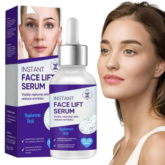 Picture of Instant Face Lift Serum, Temporary Skin Lifting & Tightening Serum with Hyaluronic Acid, Effective Smooth Fine Lines, Wrinkles & Visibly Hide Loose Sagging Skin in 2 Minutes