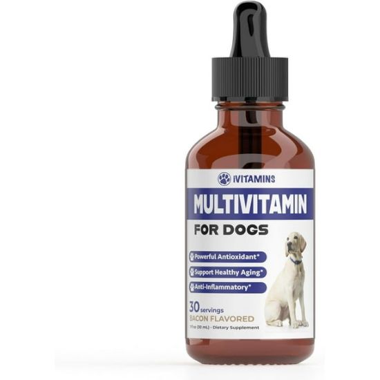 Picture of Multivitamin for Dogs | Dog Multivitamin | For Joint Support, Gut & Immune Health, Skin & Heart Health | Dog Vitamins and Supplements | Dog Vitamins Multivitamin | Dog Supplements & Vitamins | 1 fl oz
