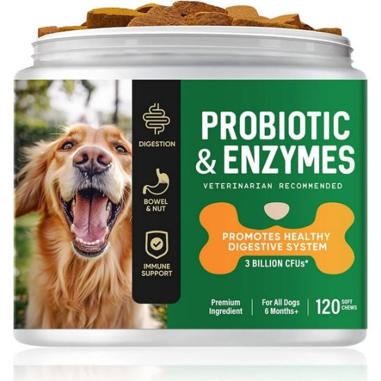 Picture of Probiotic for Dogs, Probiotic Chews for Dogs with Digestive Enzymes, Dog Probiotics for Yeast, Itchy Skin and Itchy Ears, Freshen Breath, Support Bowel, Immune, Digestive Health