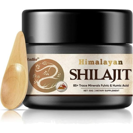 Picture of Shilajit Pure Himalayan Organic Shilajit Resin,Potency Natural Organic Shilajit Supplement Resin with 85+ Trace Minerals & Fulvic Acid for Energy, Immune Support
